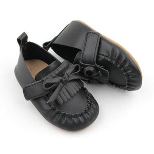 Leather Moccasins | Color 'Prague Black' | Soft Sole - Seville & the Sea