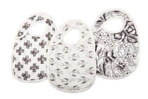 Black & White Snap Bibs - Seville & the Sea