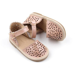 Leather Pocket Sandal | Color 'Bellagio Pink' | Hard Sole - Seville & the Sea