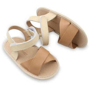 Leather 2-Toned Sandal | Color 'Maui Tan' | Flex-Rubber Sole - Seville & the Sea